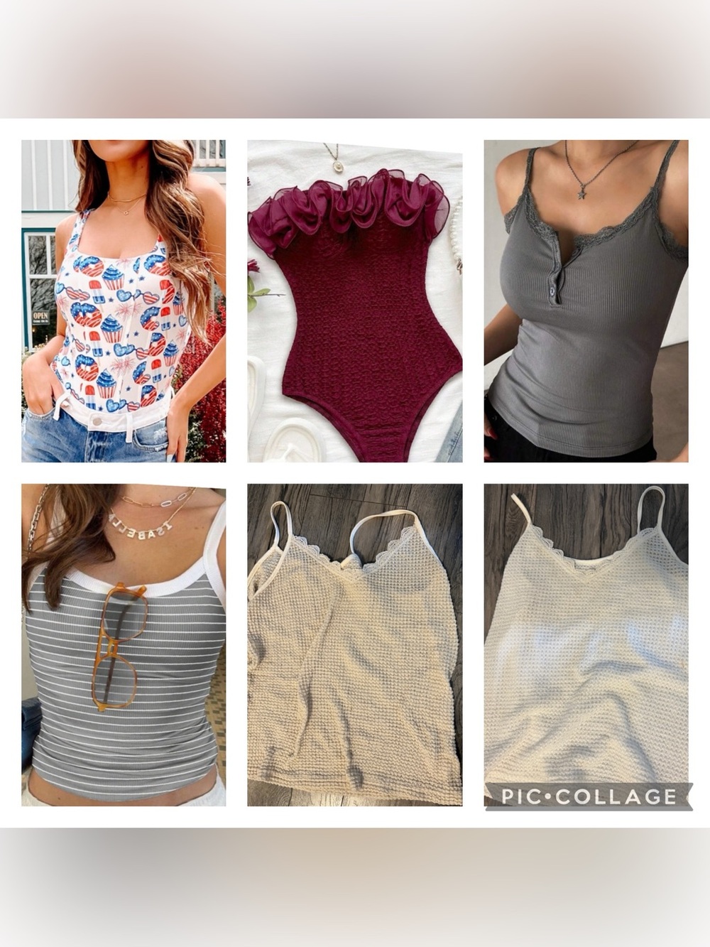 Bundle of 6 tops/bosysuits